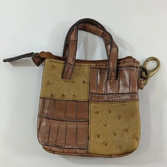 Nine West Leather Beige Satchel w/ Mini  Tote - Picture 2 of 13